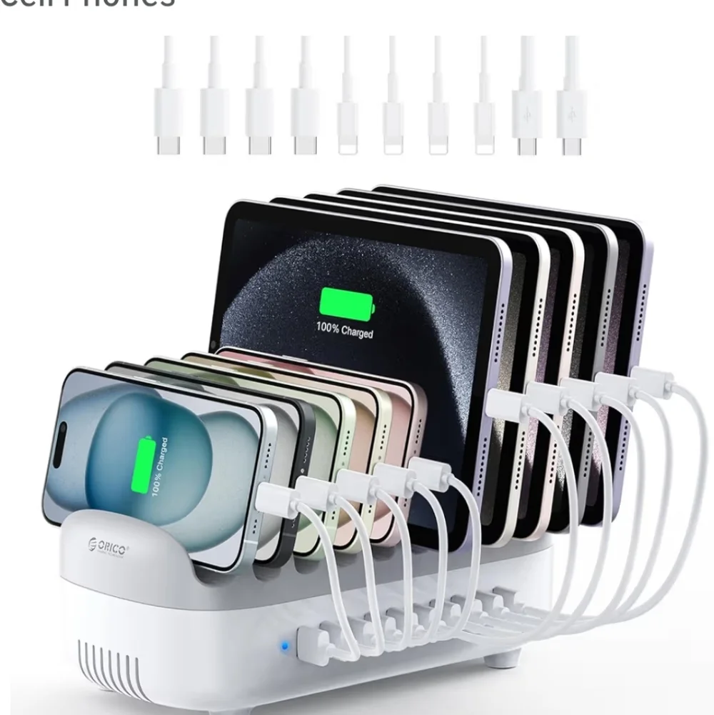 White Multi-Device Charging Station